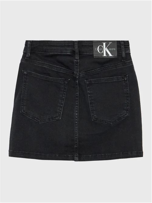 STRAIGHT SKIRT WASHED BLACK TA CALVIN KLEIN JEANS | IG0IG01771/1BY